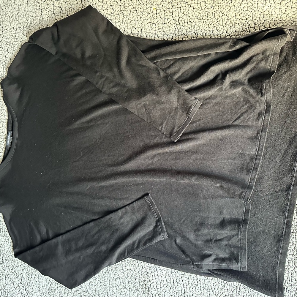 Elegant Black Long Sleeve Shirt